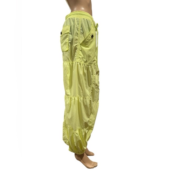Free People Movement Set Me Free Pants Drawstring Sour Citrus Hiking Size M - Picture 4 of 14